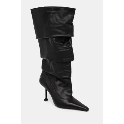 Zdjęcie Naked Wolfe kozaki skórzane Vern damskie kolor czarny na szpilce Vern Nappa Prince Leather Black