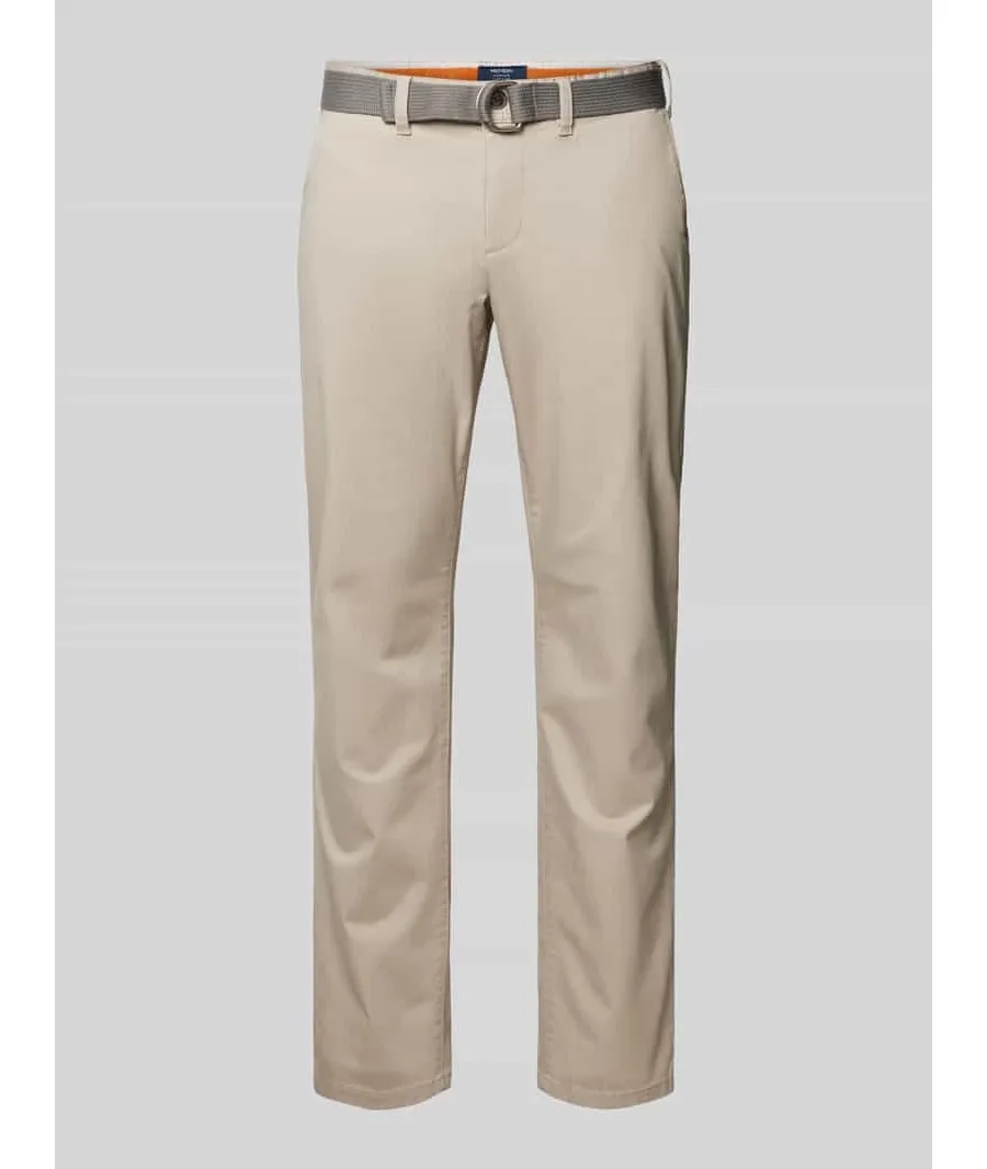 obrazek 1 Chinosy o kroju slim fit z paskiem