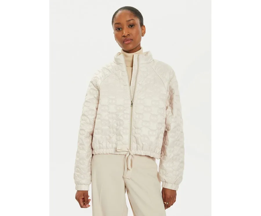obrazek 1 TWINSET Kurtka przejściowa 242TP2021 Écru Relaxed Fit