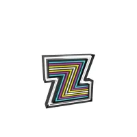 Picture A phenomenal glowing letter Z