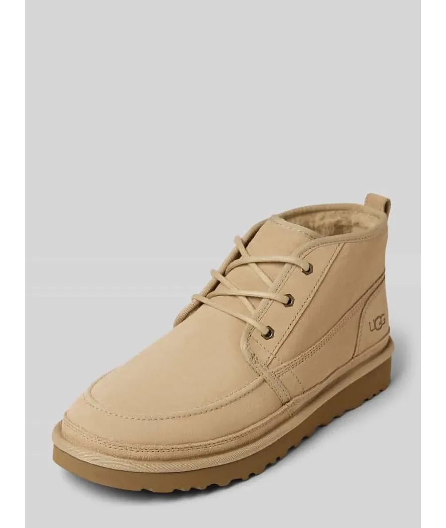 obrazek 1 Buty sznurowane skórzane z napisem z logo model ‘NEUMEL’