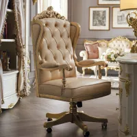 Zdjęcie Luksusowy fotel biurowy w stylu klasycznym