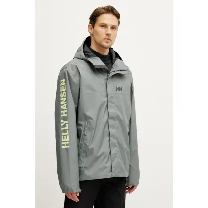 Zdjęcie Helly Hansen kurtka przeciwdeszczowa Ervik męski kolor zielony 64032