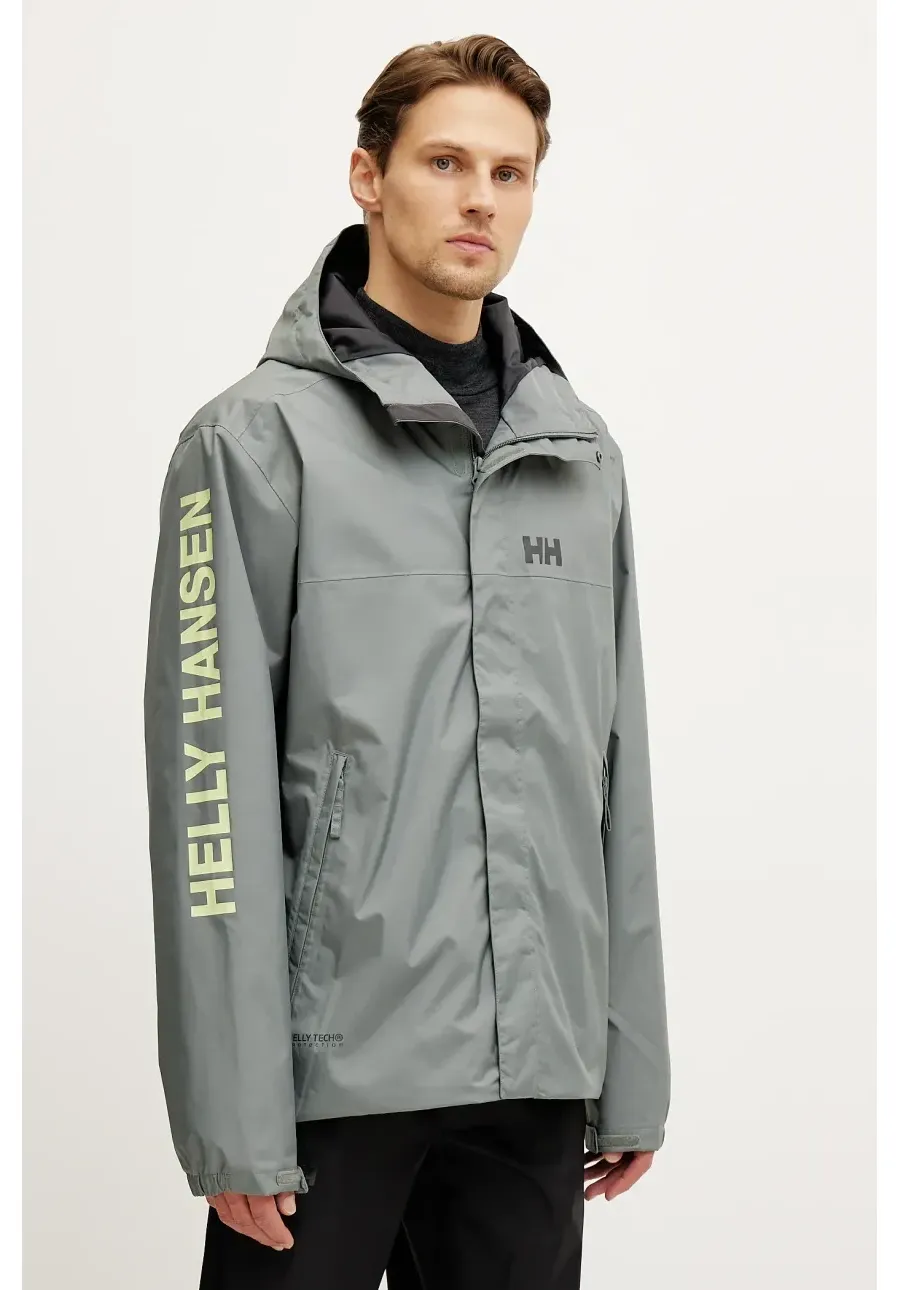 obrazek 1 Helly Hansen kurtka przeciwdeszczowa Ervik męski kolor zielony 64032