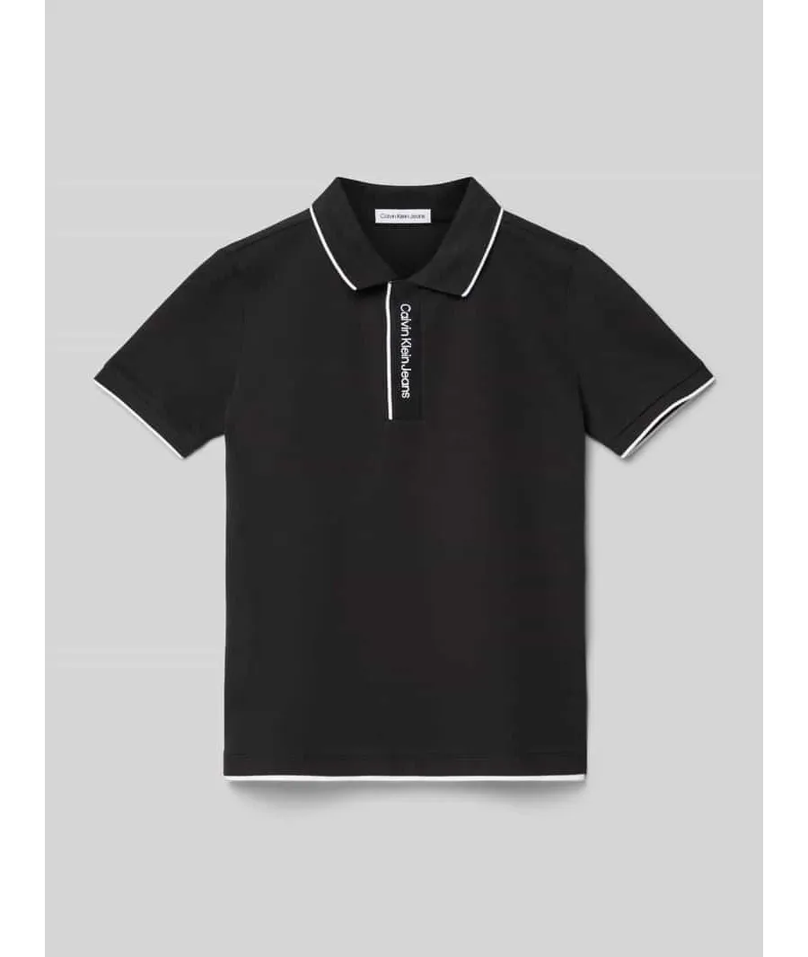 obrazek 1 Koszulka polo z wyhaftowanym logo model ‘INTARSIA’