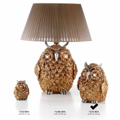 Picture Owl figure from Italy 23 cm - Valle d'oro Patchi