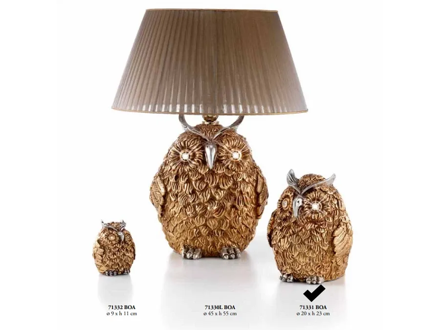 obrazek 1 Figura sowa z Włoch 23cm - Valle d'oro Patchi
