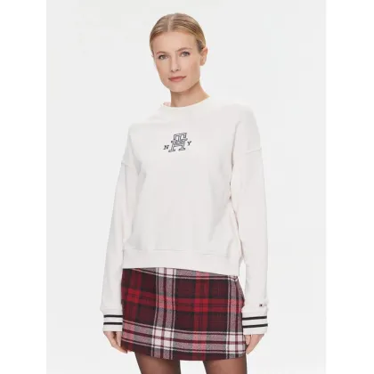 Zdjęcie Tommy Hilfiger Bluza Varsity WW0WW39369 Écru Regular Fit