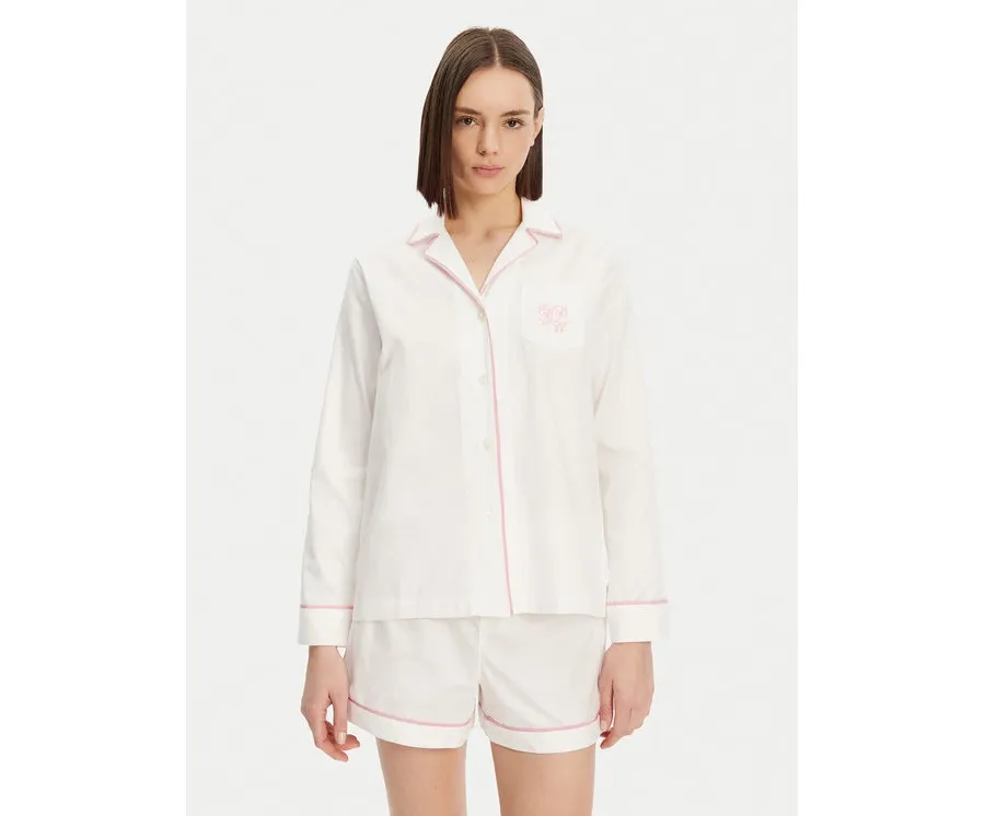 obrazek 1 LAUREN RALPH LAUREN Piżama ILN12417 Biały Relaxed Fit