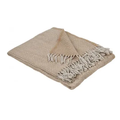 Zdjęcie Cudowny koc, narzuta Feroe Latte do sypialni