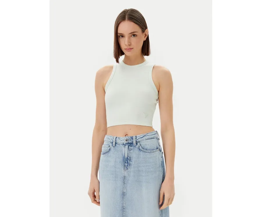 obrazek 1 Guess Top V3GP19 K8RT2 Écru Slim Fit