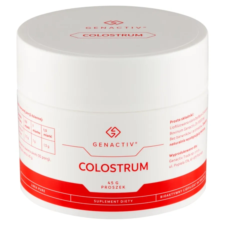 obrazek 1 Genactiv Colostrum Preparat wzmacniający odporność Proszek 45 g