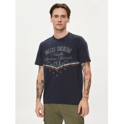 Zdjęcie Aeronautica Militare T-Shirt 241TS2216J641 Granatowy Regular Fit