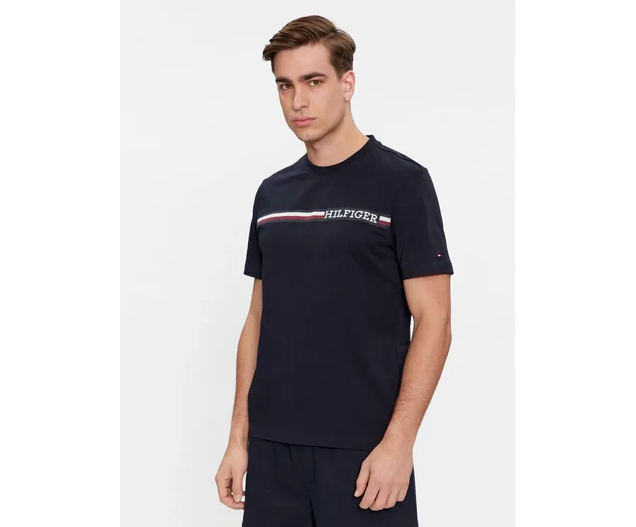 obrazek 1 Tommy Hilfiger T-Shirt Monotype MW0MW33688 Granatowy Regular Fit
