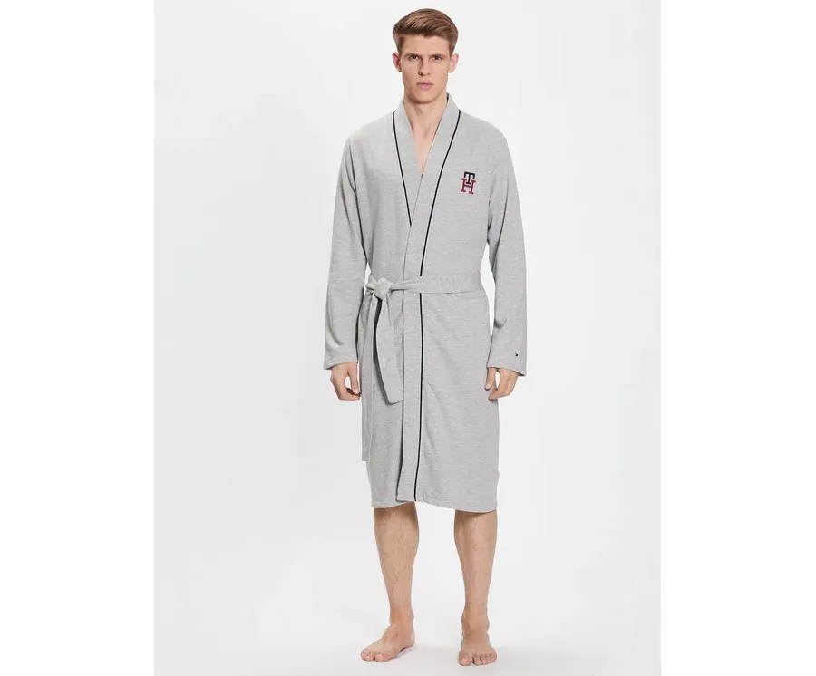 obrazek 1 Tommy Hilfiger Szlafrok UM0UM02840 Szary Regular Fit