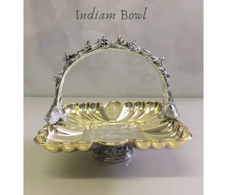 obrazek 1 Wyjątkowa ozdobna patera Indian na przekąski do jadalni