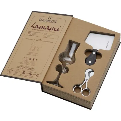 Picture A unique gift set - a cigar cutter, a glass and a knife