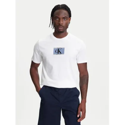 Zdjęcie Calvin Klein T-Shirt Box Tape Graphic LV04RC854G Biały Regular Fit