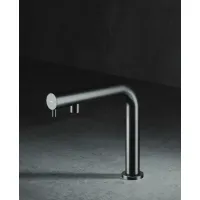 Picture Steel faucet with water filtering option for a minimalist kitchen