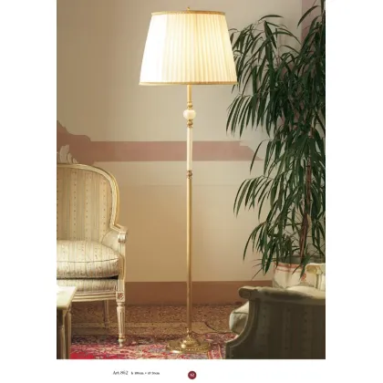 Zdjęcie Lampa podłogowa z tubusem i kulą ze stożkowym kloszem – Il Paralume Marina