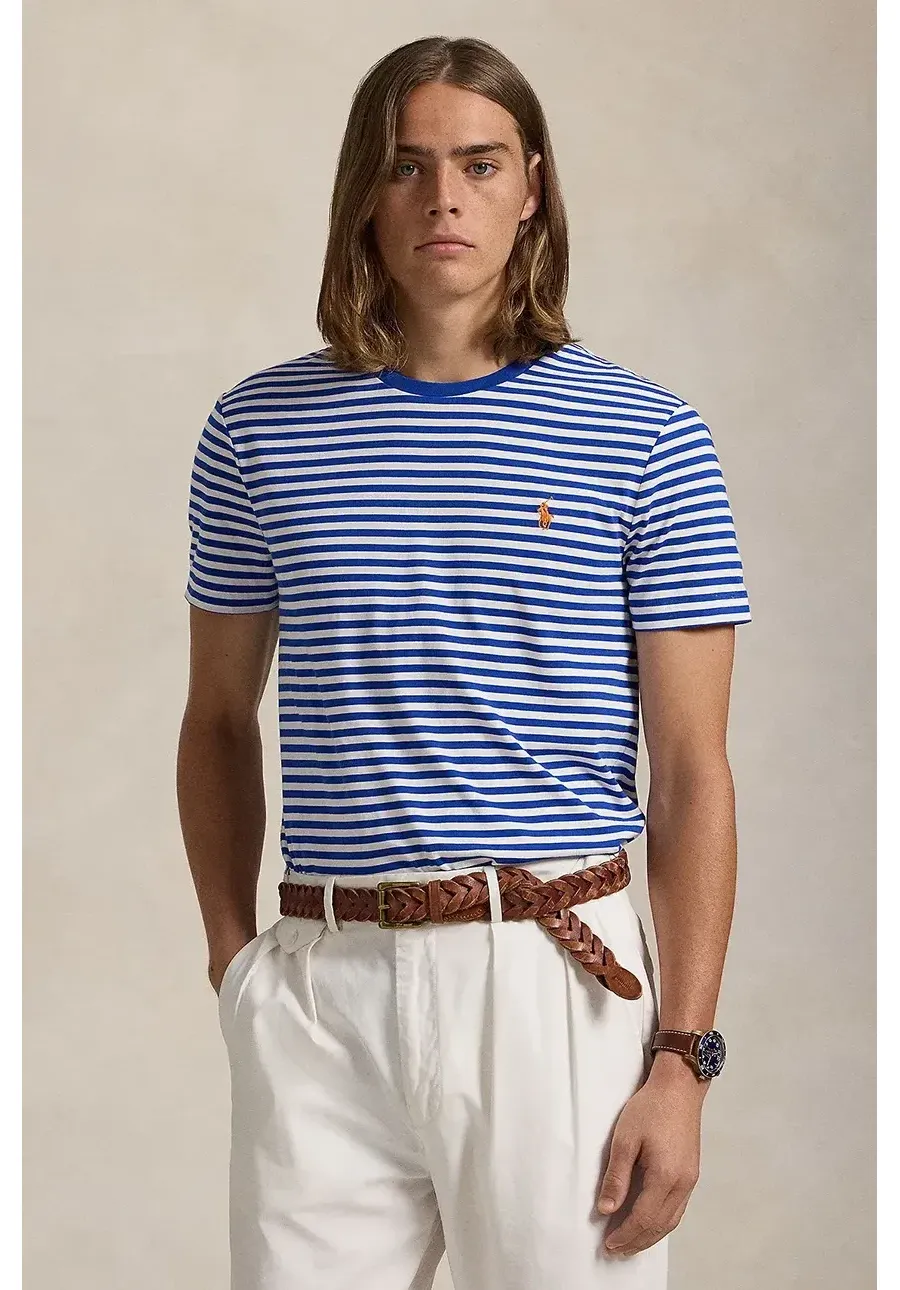 obrazek 1 Polo Ralph Lauren t-shirt bawełniany męski kolor niebieski wzorzysty 710956828
