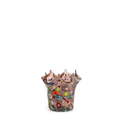 Zdjęcie Ręcznie robiony mały wazon z Wenecji (11 cm)