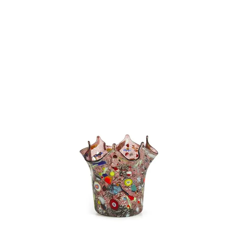 obrazek 1 Ręcznie robiony mały wazon z Wenecji (11 cm)