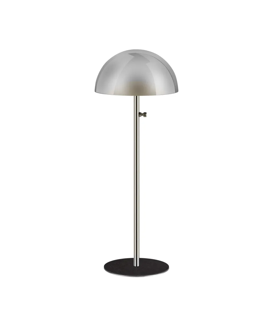 obrazek 2 Wyjątkowy stojak na kapelusz z czarną podstawą i chromowanym matowym wykończeniem