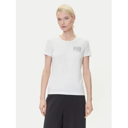 Zdjęcie EA7 Emporio Armani T-Shirt 7W000492 AF10373 U0005 Écru Regular Fit