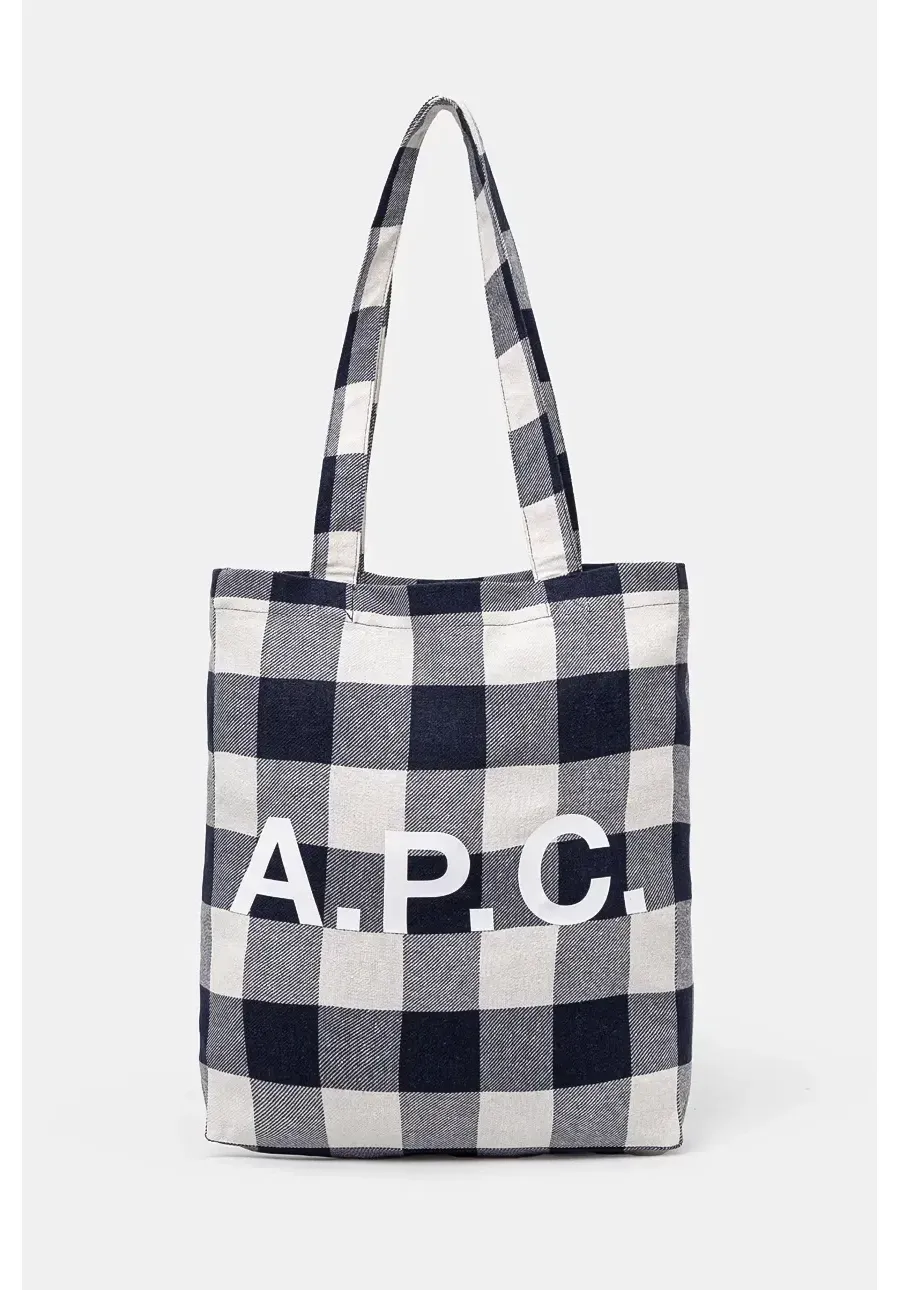 obrazek 1 A.P.C. torebka Tote Lou kolor granatowy COGZX-M61442