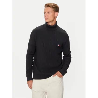 Zdjęcie Tommy Jeans Golf Badge DM0DM19434 Czarny Slim Fit