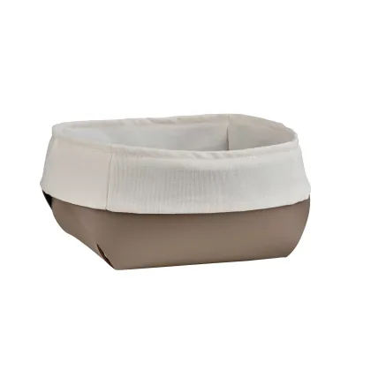 Picture Stylish Flora bread basket 20x20xH9 cm in cappuccino color