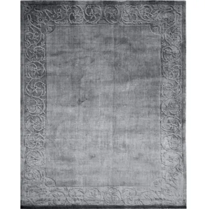 Zdjęcie Rzeźbiony grafitowy dywan z jedwabiu - Sartori Rugs