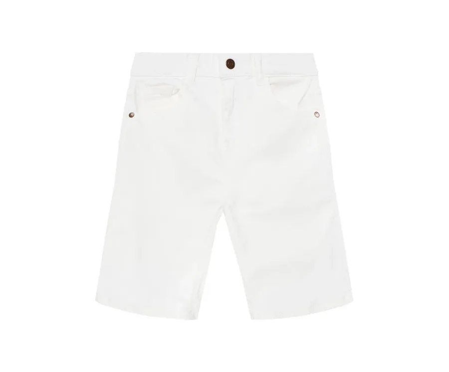 obrazek 1 Guess Szorty jeansowe L4RD11 WE620 Biały Regular Fit