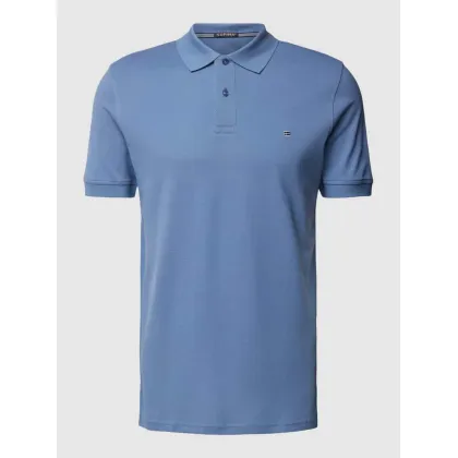 Zdjęcie Koszulka polo o kroju slim fit w jednolitym kolorze