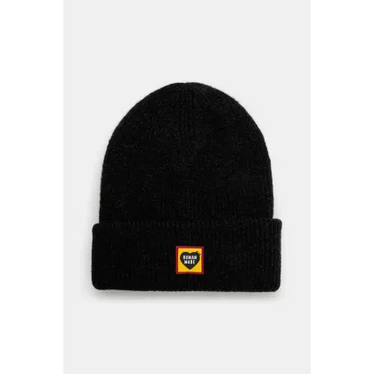 Zdjęcie Human Made czapka z domieszką wełny Big Beanie kolor czarny z grubej dzianiny HM28GD026