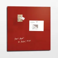 Picture Artverum magnetic board 100 x 100 cm - black/red/white