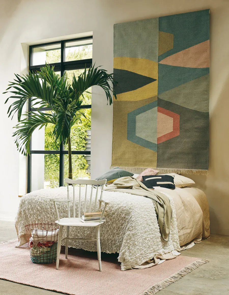 picture 2 Unconventional kilim geometric rug - KASHBA TIPI 48907