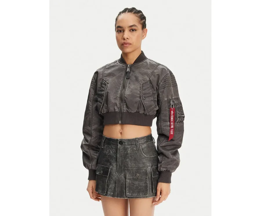 obrazek 1 Alpha Industries Kurtka bomber MA-1 Vintage 156002 Szary Regular Fit