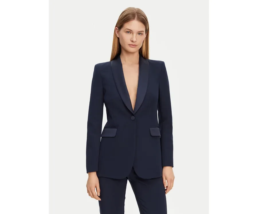 obrazek 1 Rinascimento Marynarka CFC0123105003 Granatowy Regular Fit