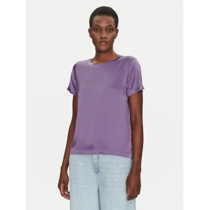 Zdjęcie ViCOLO Bluzka TD0007 Fioletowy Relaxed Fit