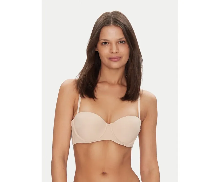 obrazek 1 Tommy Hilfiger Biustonosz bardotka UW0UW05378 Beżowy