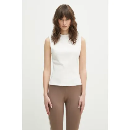 Zdjęcie Y-3 top bawełniany Fitted Tank Top damski kolor biały JM7856