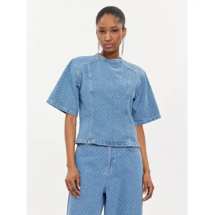 Zdjęcie Custommade Bluzka Stella 999449289 Niebieski Regular Fit