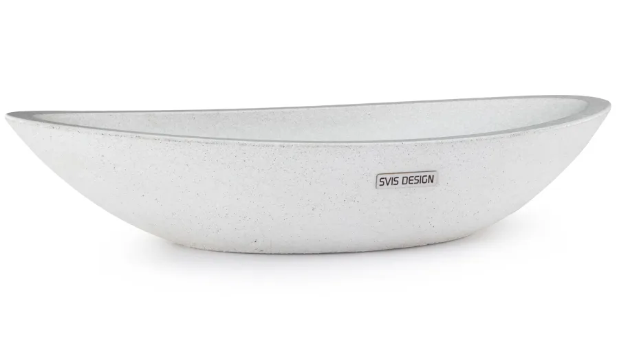 obrazek 1 Ekskluzywna umywalka 60 cm ORION BASIC – naturalny, bez dekoru, lakier matowy