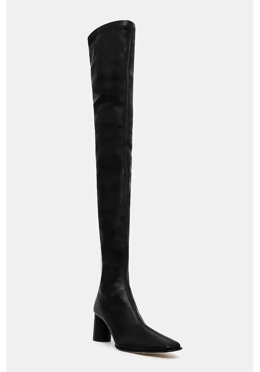 obrazek 1 MM6 Maison Margiela kozaki damskie kolor czarny na słupku S66WW0089.P7973
