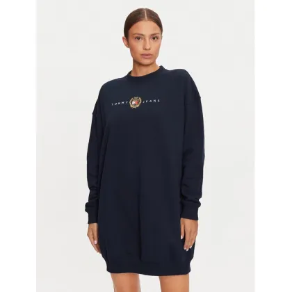 Zdjęcie Tommy Jeans Sukienka dzianinowa DW0DW18715 Granatowy Relaxed Fit