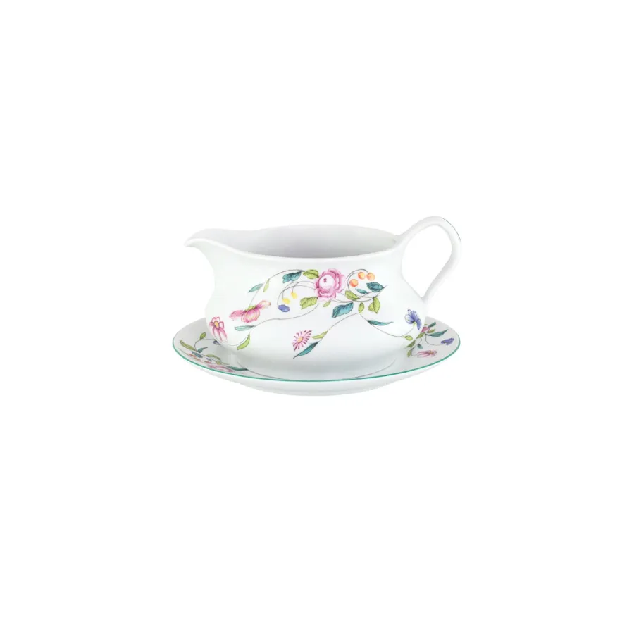 obrazek 11 Gustowny komplet zastawy stołowej z porcelany dla 12 osób, 68 el. - Porcel