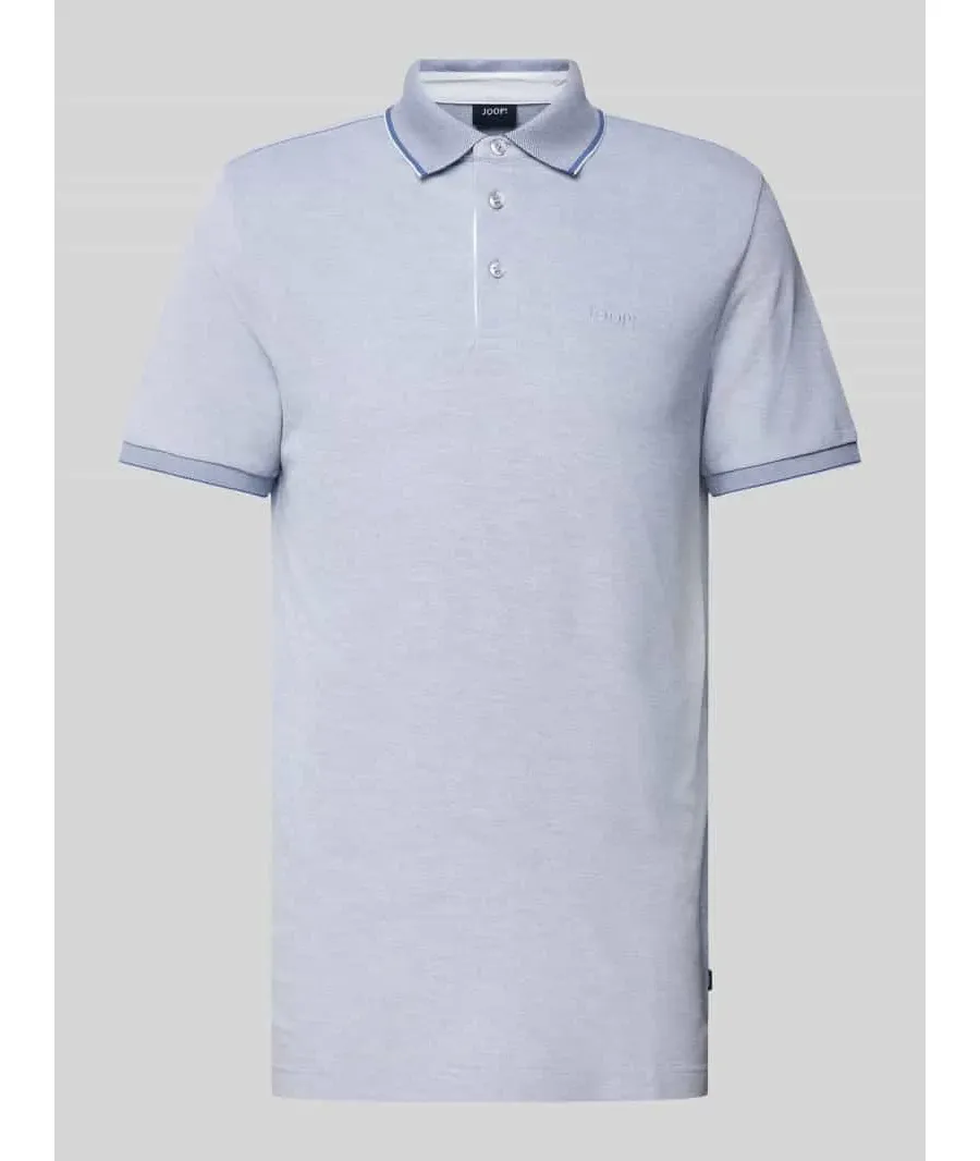 obrazek 1 Koszulka polo o kroju slim fit z listwą guzikową model ‘Percy’