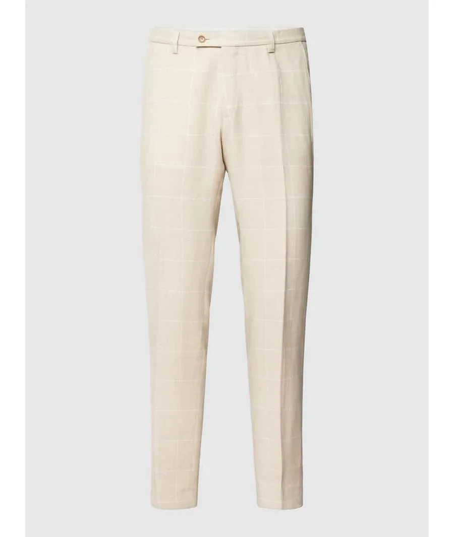 obrazek 1 Spodnie do garnituru o kroju slim fit w kratę windowpane